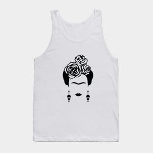 Frida Kahlo rose decor Tank Top